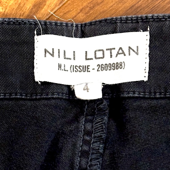 Nili Lotan Black Cropped Military Pants - Size 4 (EUC) - Picture 8 of 12